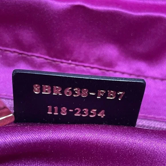 Fendi Rare Y2K Iridescent PlumSuede Mamma Baguette Shoulder Bag - Picture 15 of 15